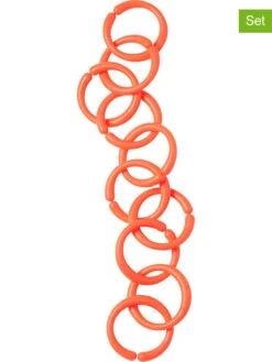 Done By Deer 10er-Set: Befestigungsringe In Orange