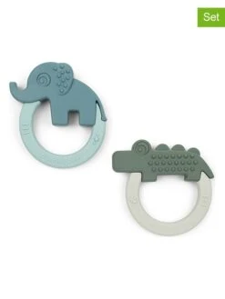 Done By Deer 2er-Set: Beißringe "Deer Friends" - Ab Geburt