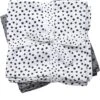 Done By Deer 2er-Set: Mulltücher "Happy Dots" In Grau - (L)120 X (B)120 Cm