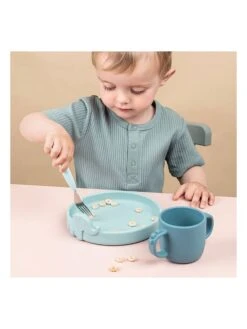 Done By Deer 3er-Set: Besteck "Deer Friends" In Hellblau -Babywereld Deer Kortingen done by deer 3er set besteck deer friends in hellblau 3