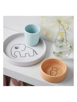 Done By Deer 3tlg. Essgeschirr "Elphee" In Hellblau/ Grau/ Senf -Babywereld Deer Kortingen done by deer 3tlg essgeschirr elphee in hellblau grau senf 3