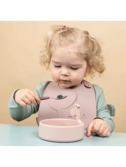 Done By Deer 3tlg. Esslern-Set "Deer Friends" In Rosa -Babywereld Deer Kortingen done by deer 3tlg esslern set deer friends in rosa 4