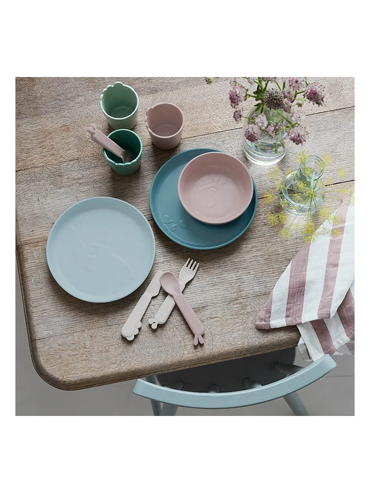 Done By Deer 4er-Set: Esslernlöffel "Lalee" In Grün - (L)13 Cm 3 Done By Deer 4er-Set: Esslernlöffel "Lalee" In Grün - (L)13 Cm – Bild 3