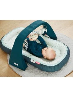 Done By Deer Babynest "Dreamy Dots" In Weiß/ Blau - (L)93 X (B)50 X (H)12 Cm -Babywereld Deer Kortingen done by deer babynest dreamy dots in weiss blau l 93 x b 50 x h 12 cm 3