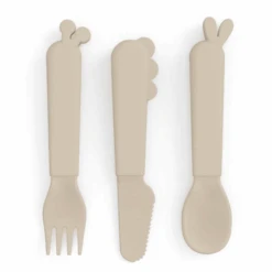 Done By Deer™ Besteck-Set Kiddish Deer Friends Sand