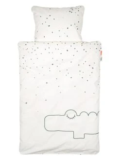 Done By Deer Bettwäsche-Set "Croco" In Weiß