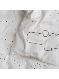 Done By Deer Bettwäsche-Set "Croco" In Weiß -Babywereld Deer Kortingen done by deer bettwasche set croco in weiss 3