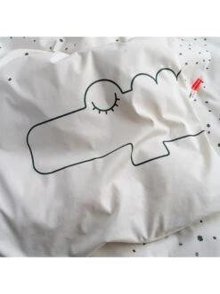 Done By Deer Bettwäsche-Set "Croco" In Weiß -Babywereld Deer Kortingen done by deer bettwasche set croco in weiss 4