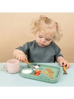 Done By Deer Esslernteller "Deer Friends" In Grün - (L)21,5 X (B)16 Cm -Babywereld Deer Kortingen done by deer esslernteller deer friends in grun l 21 5 x b 16 cm 4