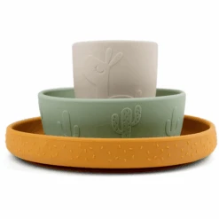 Done By Deer™ Geschirr-Set Stick & Stay Lalee Farbmix