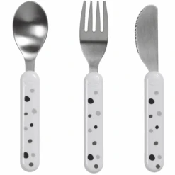 Done By Deer™ Kinderbesteck Dreamy Dots Weiß Ab Dem 6. Monat