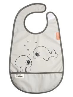 Done By Deer Lätzchen "Sea Friends" In Grau - (L)42 X (B)27,5 Cm