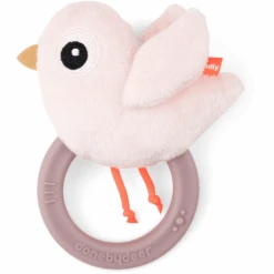 Done By Deer™ Rassel Mit Beißring Birdee Rosa