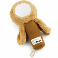 Done By Deer™ Sensorische Rassel Mit Spiegel Jelly Senfgelb