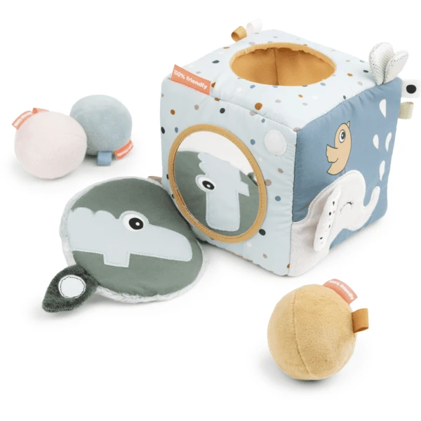 Done By Deer™ Sensorischer Stoffwürfel Deer Friends Farbmix 1 Done By Deer™ Sensorischer Stoffwürfel Deer Friends Farbmix