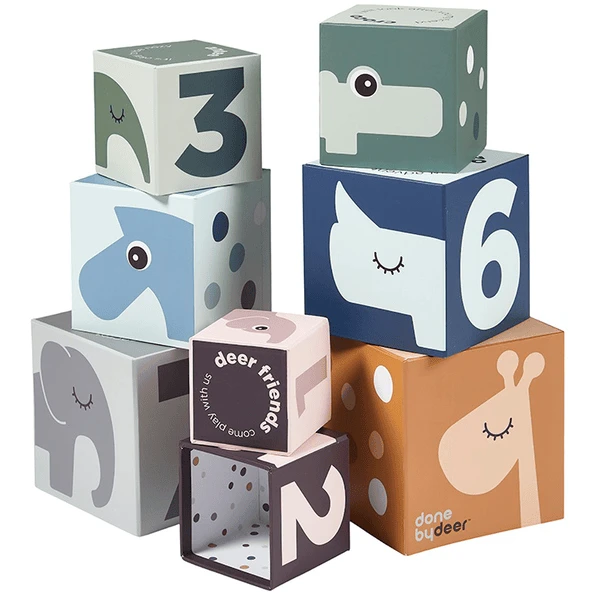 Done By Deer™ Stapelwürfel Deer Friends 1 Done By Deer™ Stapelwürfel Deer Friends