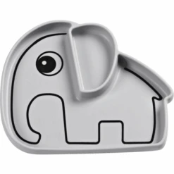 Done By Deer™ Teller Stick & Stay Grau Ab Dem 6. Monat