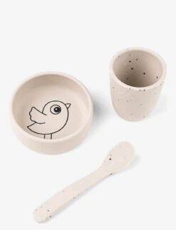 Done By Deer Silicone First Meal Set Birdee Sand - SAND