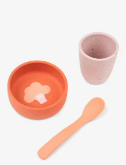 Done By Deer Silicone First Meal Set - PAPAYA