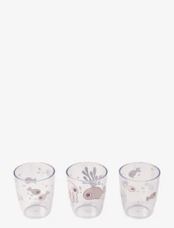 Done By Deer Yummy Mini Glass 3 Pcs Sea Friends - POWDER