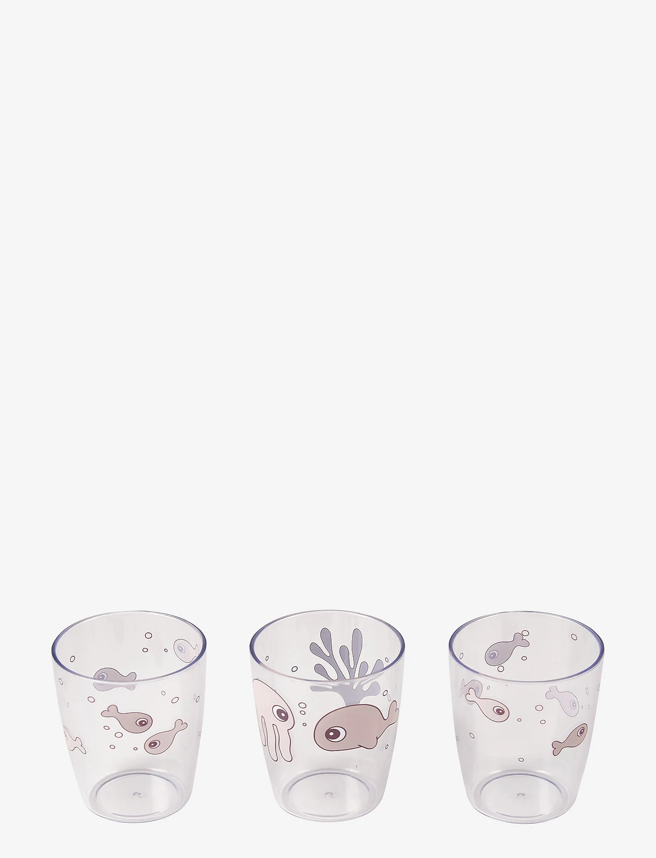 Done By Deer Yummy Mini Glass 3 Pcs Sea Friends - POWDER 1 Done By Deer Yummy Mini Glass 3 Pcs Sea Friends - POWDER