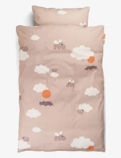 Done By Deer Bedlinen Junior INT GOTS Happy Clouds - POWDER
