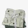 Done By Deer Burp Cloth 3-pack Deer Friends - GREEN
