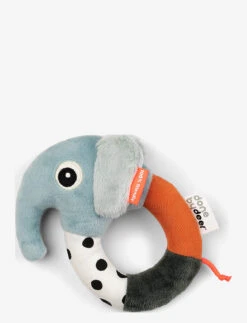 Done By Deer Sensory Ring Rattle Elphee - BLUE
